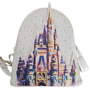 Loungefly Disney Parks 50th Anniversary Cinderella Castle Mini Backpack